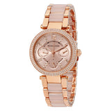 Michael Kors Parker Pink Dial Two Tone Steel Strap Watch for Women - MK6110 Buy Now By Michael Kors