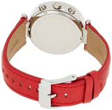 Michael Kors Parker Silver Dial Red Leather Strap Watch for Women - MK2278 Buy Now By Michael Kors