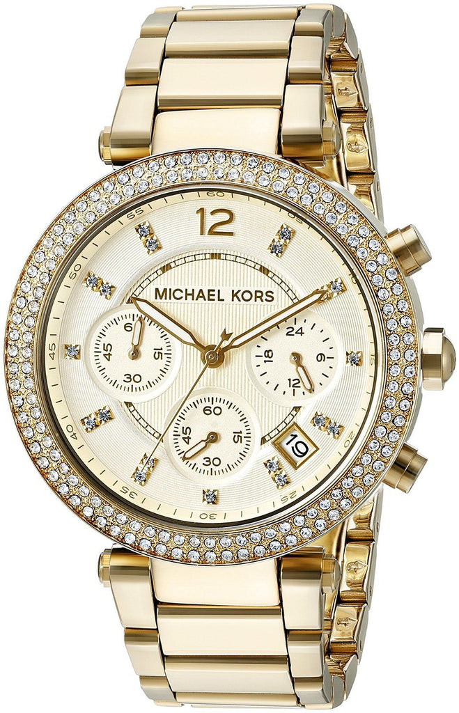 Michael Kors Parker Gold Dial Gold Steel Strap Watch for Women - MK5354 Buy Now By Michael Kors