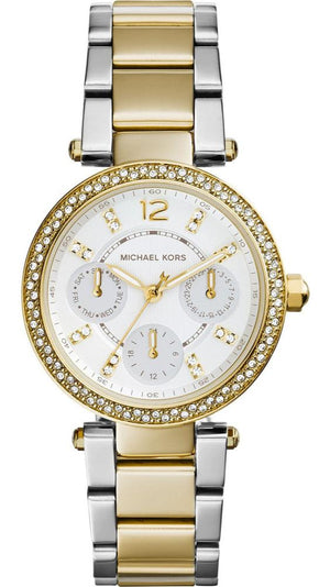 Michael Kors Parker Chronograph Silver Dial Two Tone Steel Strap Watch For Women - MK5687 Buy Now By Michael Kors