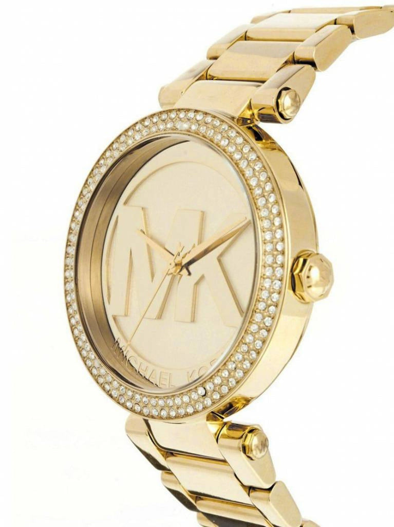Michael Kors Parker Diamonds Gold Dial Gold Steel Strap Watch for Women - MK5784 Buy Now By Michael Kors