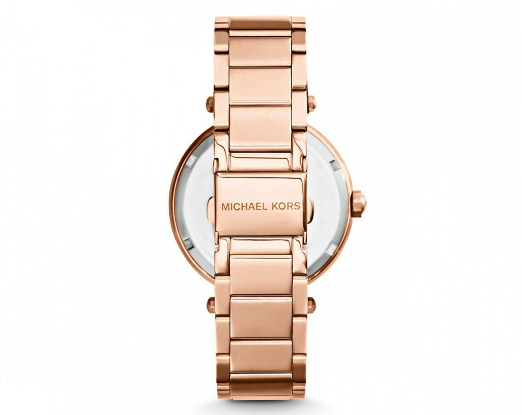 Michael Kors Parker Rose Gold Dial Rose Gold Steel Strap Watch for Women - MK5865 Buy Now By Michael Kors