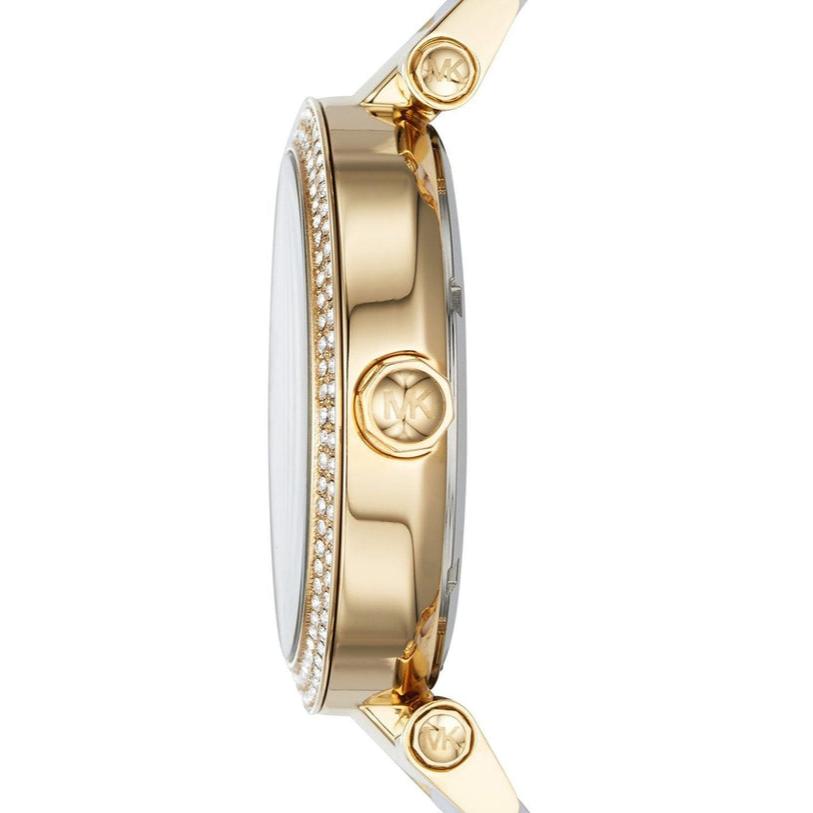 Michael Kors Parker White Dial Two Tone Steel Strap Watch for Women - MK6313 Buy Now By Michael Kors