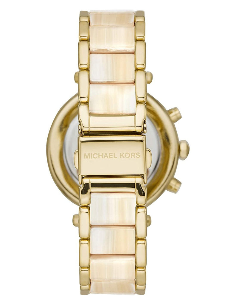 Michael Kors Parker Chronograph Gold Dial Gold Steel Strap Watch For Women - MK6831 Buy Now By Michael Kors