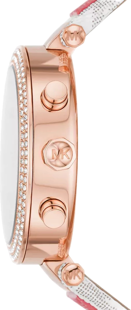 Michael Kors Parker Chronograph White Dial Two Tone Leather Strap Watch For Women - MK6951 Buy Now By Michael Kors