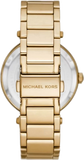 Michael Kors Parker Analog Crystals Gold Dial Gold Steel Strap Watch For Women - MK7283 Buy Now By Michael Kors