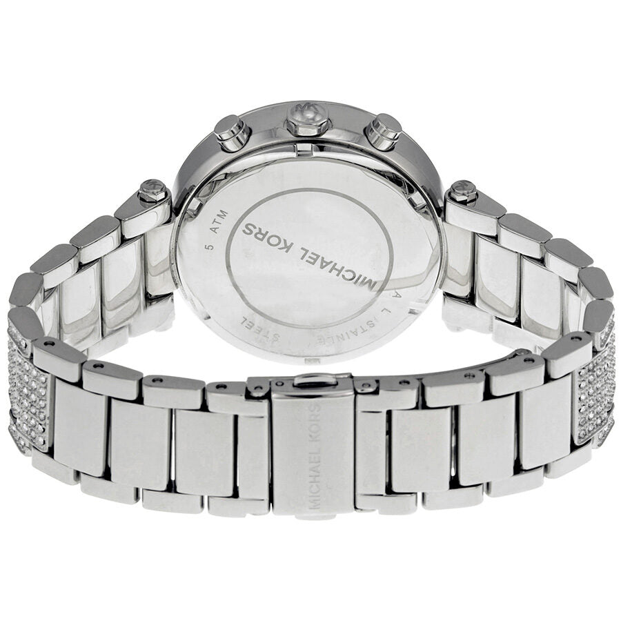 Michael Kors Parker Mother of Pearl Dial Diamonds Silver Steel Strap Watch for Women - MK5572 Buy Now By Michael Kors