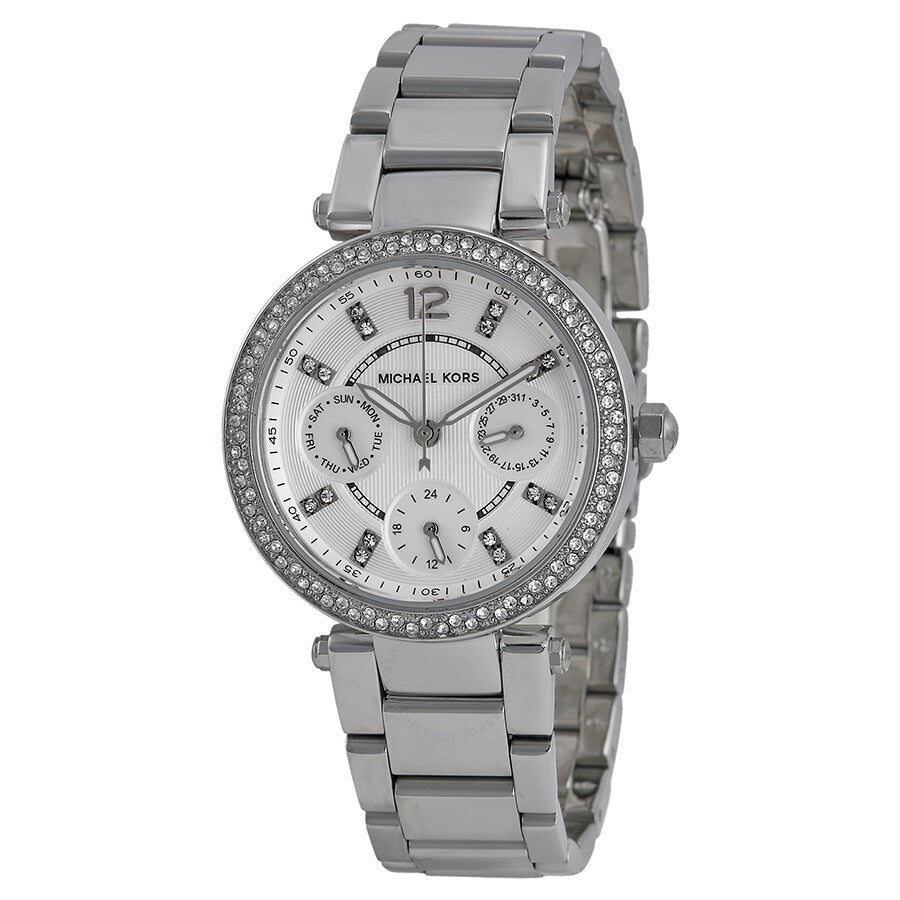 Michael Kors Parker Silver Dial Silver Steel Strap Watch for Women - MK5615 Buy Now By Michael Kors