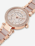 Michael Kors Parker Pink Dial Two Tone Steel Strap Watch for Women - MK6110 Buy Now By Michael Kors