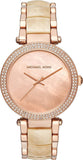 Michael Kors Parker Mother of Pearl Pink Dial Two Tone Steel Strap Watch for Women - MK6492 Buy Now By Michael Kors