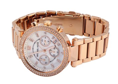 Michael Kors Parker White Dial with Diamonds Rose Gold Steel Strap Watch for Women - MK5491 Buy Now By Michael Kors