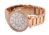 Michael Kors Parker White Dial with Diamonds Rose Gold Steel Strap Watch for Women - MK5491 Buy Now By Michael Kors
