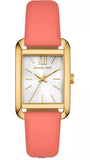 Michael Kors Petite Monroe White Dial Orange Leather Strap Watch for Women - MKO1060 Buy Now By Michael Kors