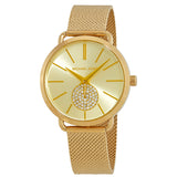 Michael Kors Portia Gold Dial Gold Mesh Bracelet Watch for Women - MK3844 Buy Now By Michael Kors