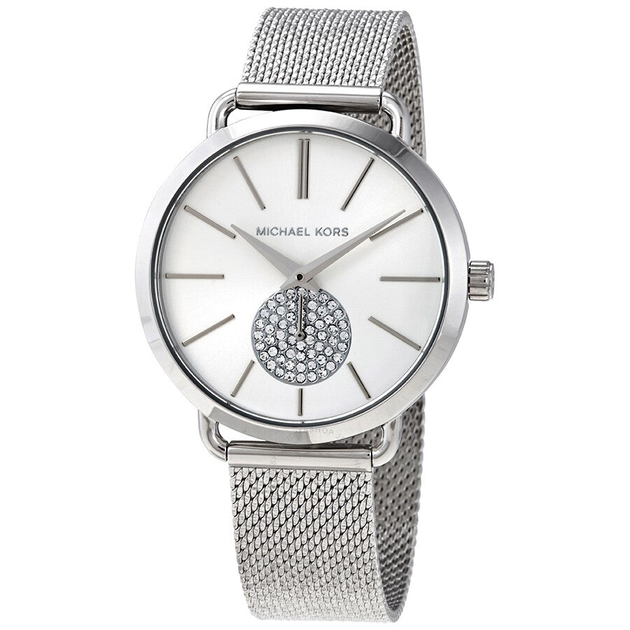 Michael Kors Portia Silver Dial Silver Mesh Bracelet Watch for Women - MK3843 Buy Now By Michael Kors
