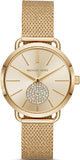 Michael Kors Portia Gold Dial Gold Mesh Bracelet Watch for Women - MK3844 Buy Now By Michael Kors