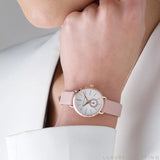 Michael Kors Petite Portia Silver Dial Pink Rubber Strap Watch For Women - MK2735 Buy Now By Michael Kors