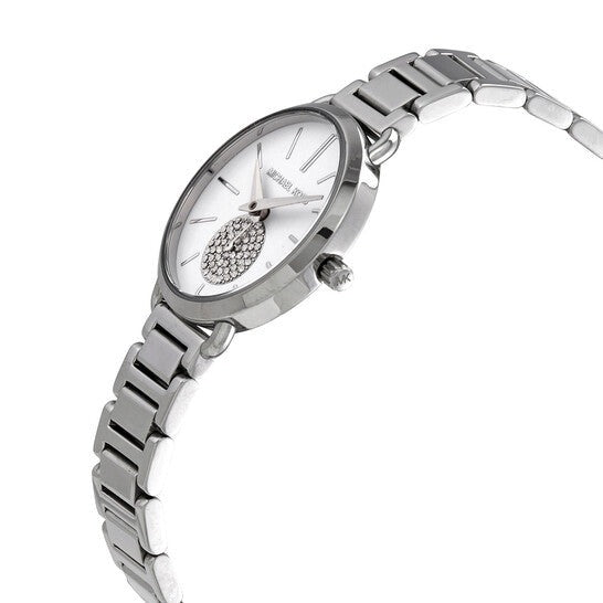 Michael Kors Portia Quartz Silver Dial Silver Steel Strap Watch For Women - MK3837 Buy Now By Michael Kors