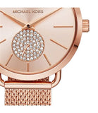 Michael Kors Portia Rose Gold Dial Rose Gold Mesh Bracelet Watch for Women - MK3845 Buy Now By Michael Kors