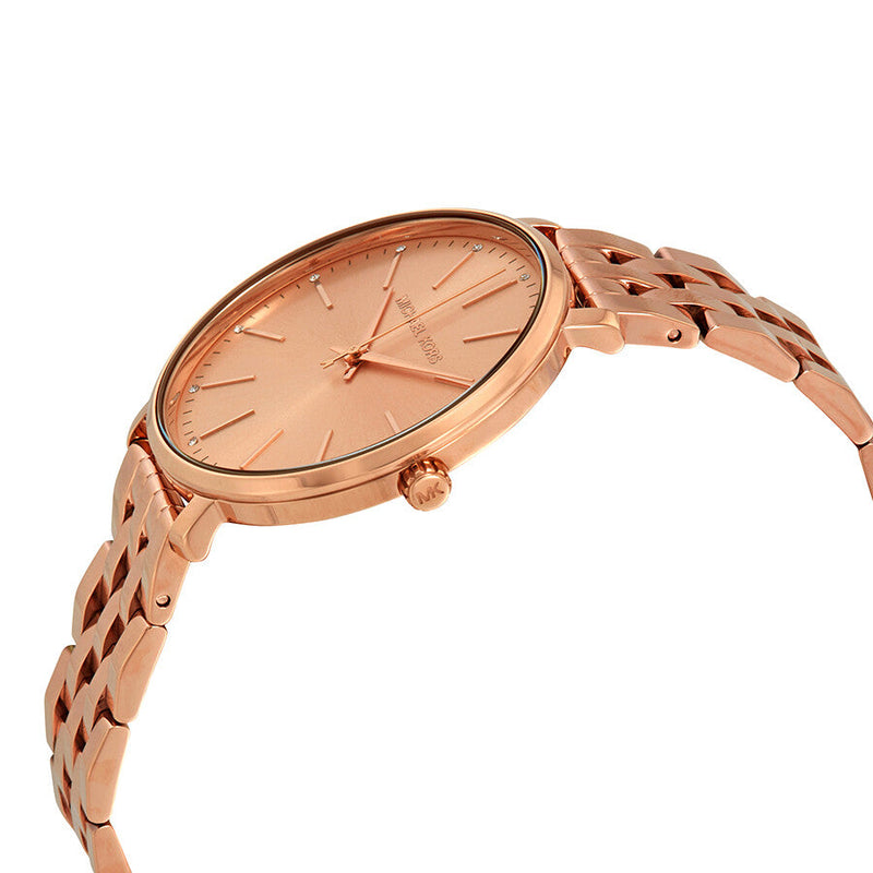 Michael Kors Pyper Three-Hand Rose Gold Dial Rose Gold Steel Strap Watch For Women - MK3897 Buy Now By Michael Kors