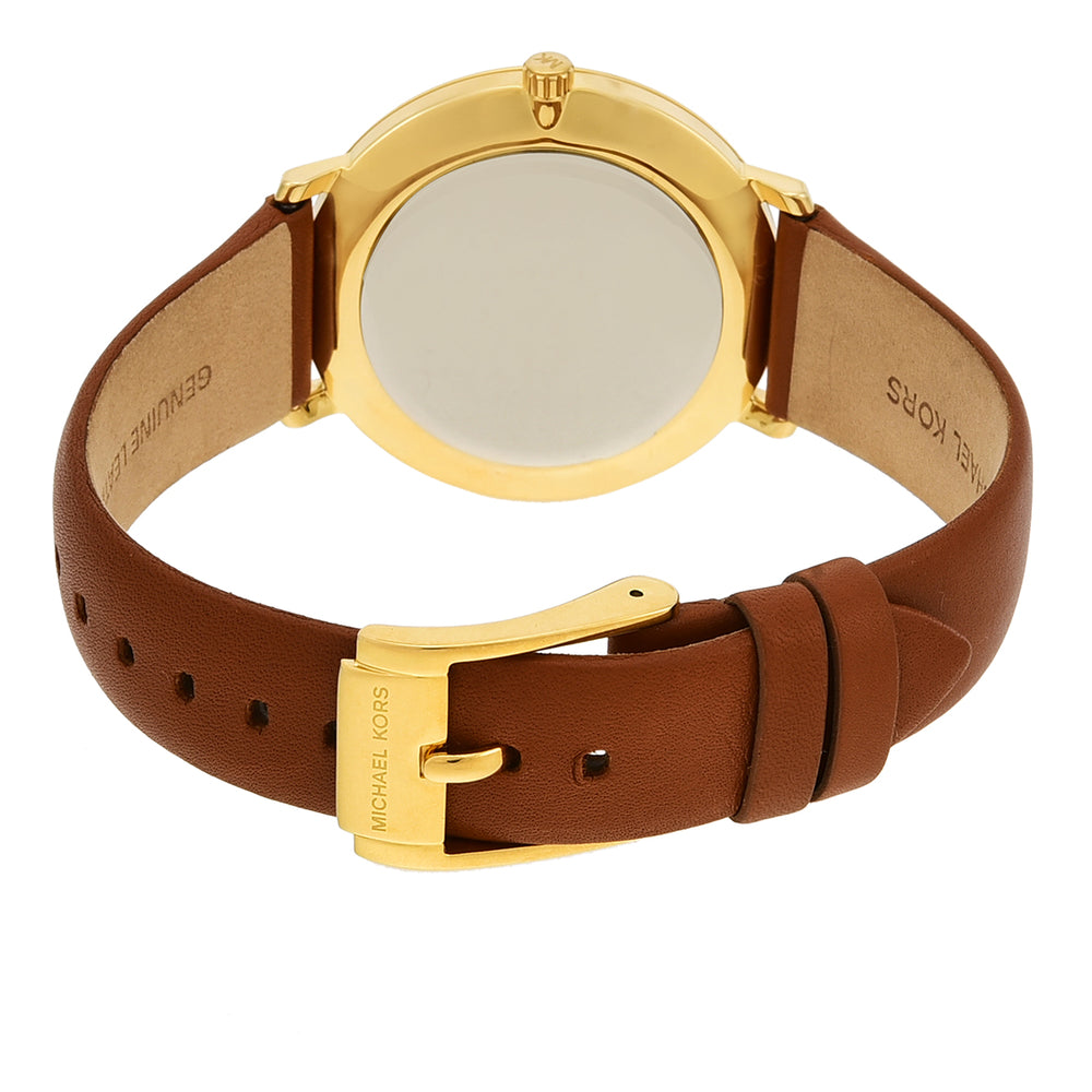 Michael Kors Pyper Quartz Silver Dial Brown Leather Watch For Women - MK2740 Buy Now By Michael Kors