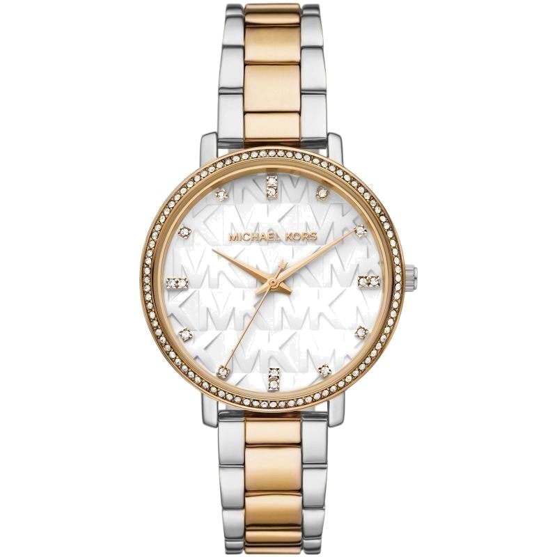 Michael Kors Pyper Three Hand White Dial Two Tone Steel Strap Watch For Women - MK4595 Buy Now By Michael Kors