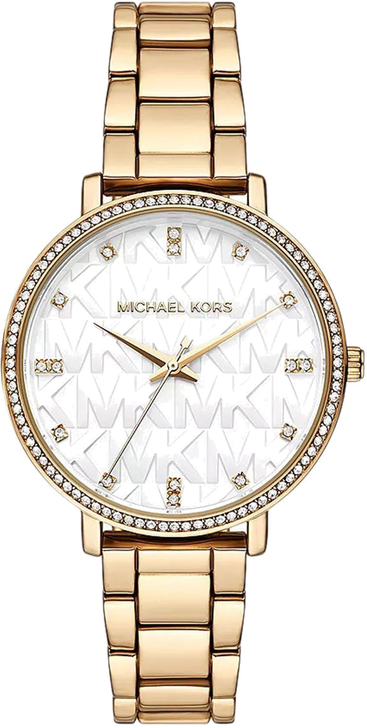 Michael Kors Pyper Three Hand White Dial Gold Steel Strap Watch For Women - MK4666 Buy Now By Michael Kors