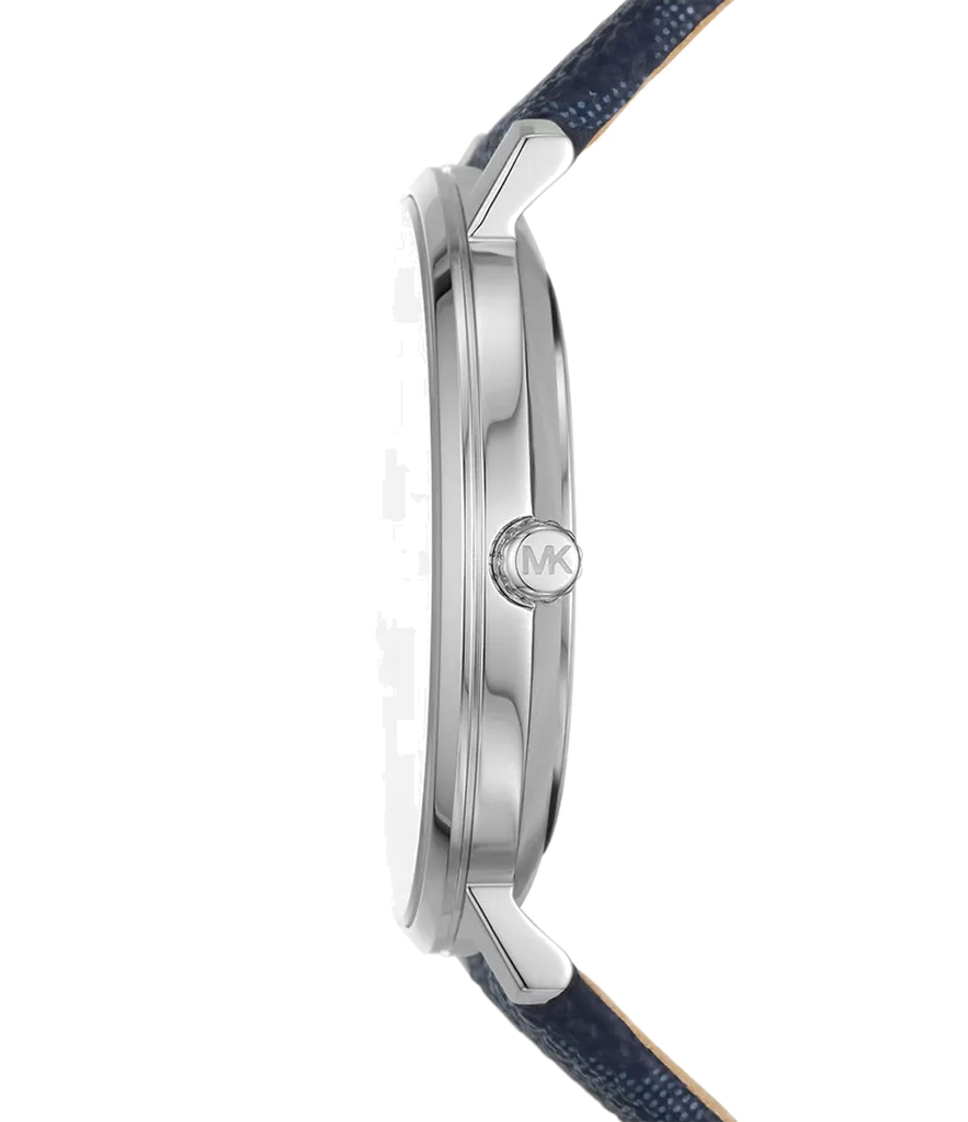 Michael Kors Pyper Quartz Silver Dial Blue Leather Strap Watch For Women - MK7244 Buy Now By Michael Kors