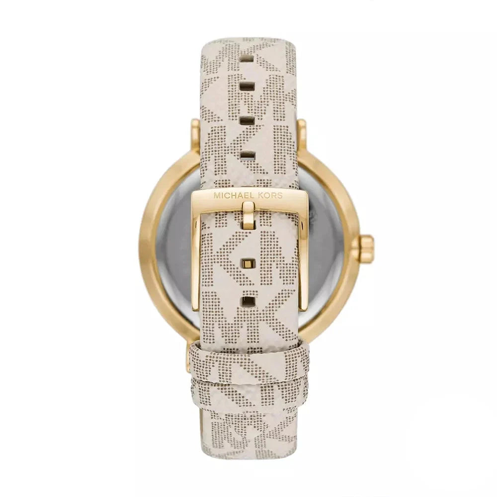 Michael Kors Pyper Analog Silver Dial White Leather Strap Watch for Women - MK2946 Buy Now By Michael Kors