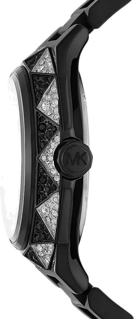 Michael Kors Raquel Three Hand Silver Dial Black Steel Strap Watch For Women - MK4692 Buy Now By Michael Kors