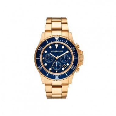 Michael Kors Everest Chronograph Blue Dial Two Tone Steel Strap Watch For Men - MK8978 Buy Now By Michael Kors