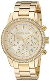 Michael Kors Ritz Gold Dial Gold Steel Strap Watch for Women - MK6356 Buy Now By Michael Kors