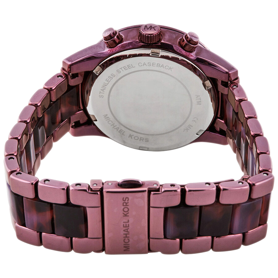 Michael Kors Ritz Chronograph Purple Dial Purple Steel Strap Watch For Women - MK6720 Buy Now By Michael Kors