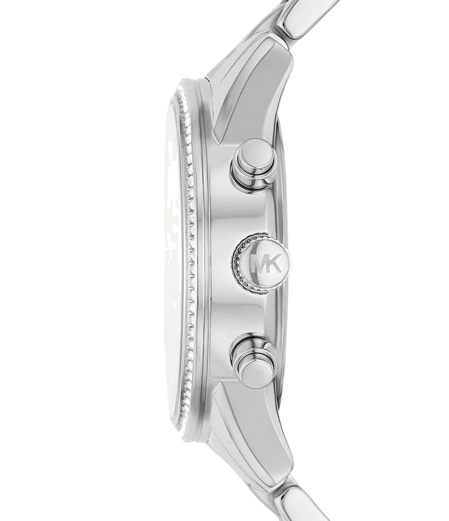 Michael Kors Ritz Chronograph Crystals Silver Dial Silver Steel Strap Watch For Women - MK7301 Buy Now By Michael Kors