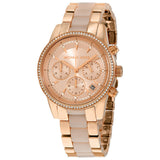 Michael Kors Ritz Chronograph Rose Gold Dial Two Tone Steel Strap Watch for Women - MK6307 Buy Now By Michael Kors