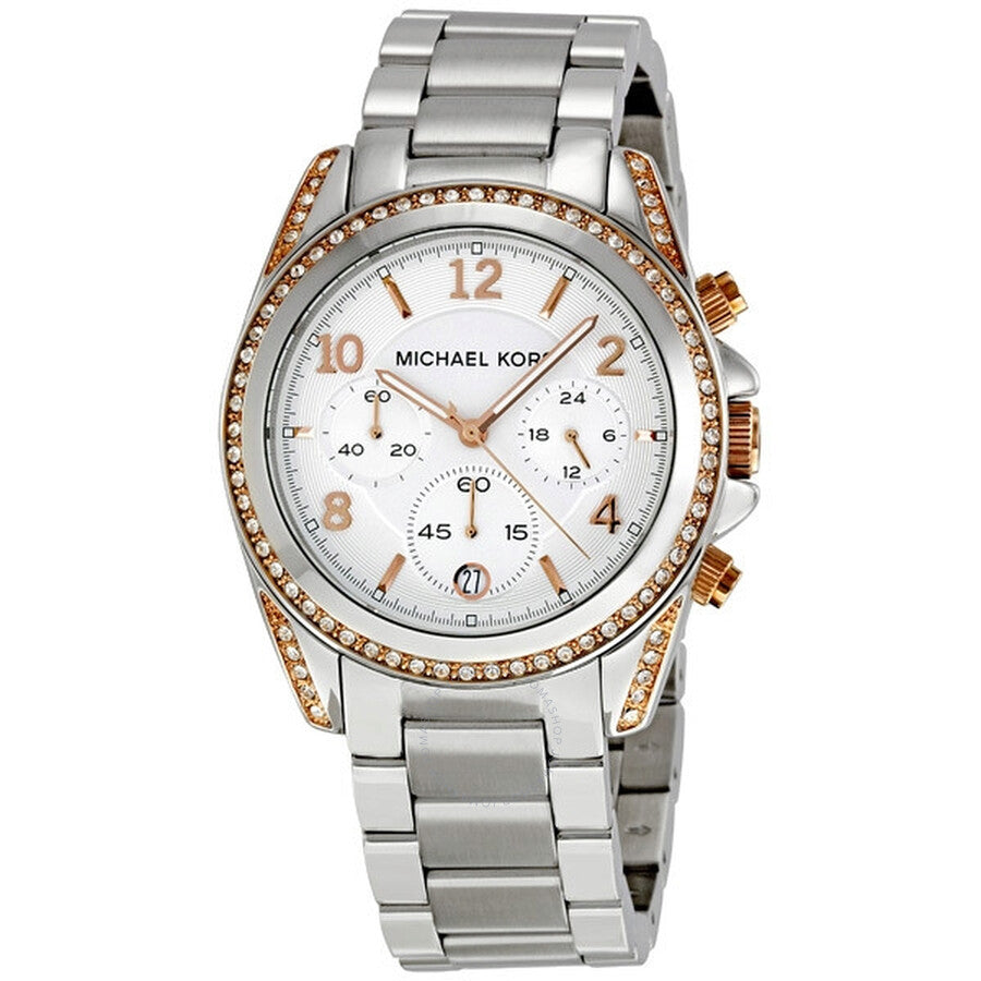 Michael Kors Blair Chronograph Silver Dial Silver Steel Strap Watch for Women - MK5459 Buy Now By Michael Kors
