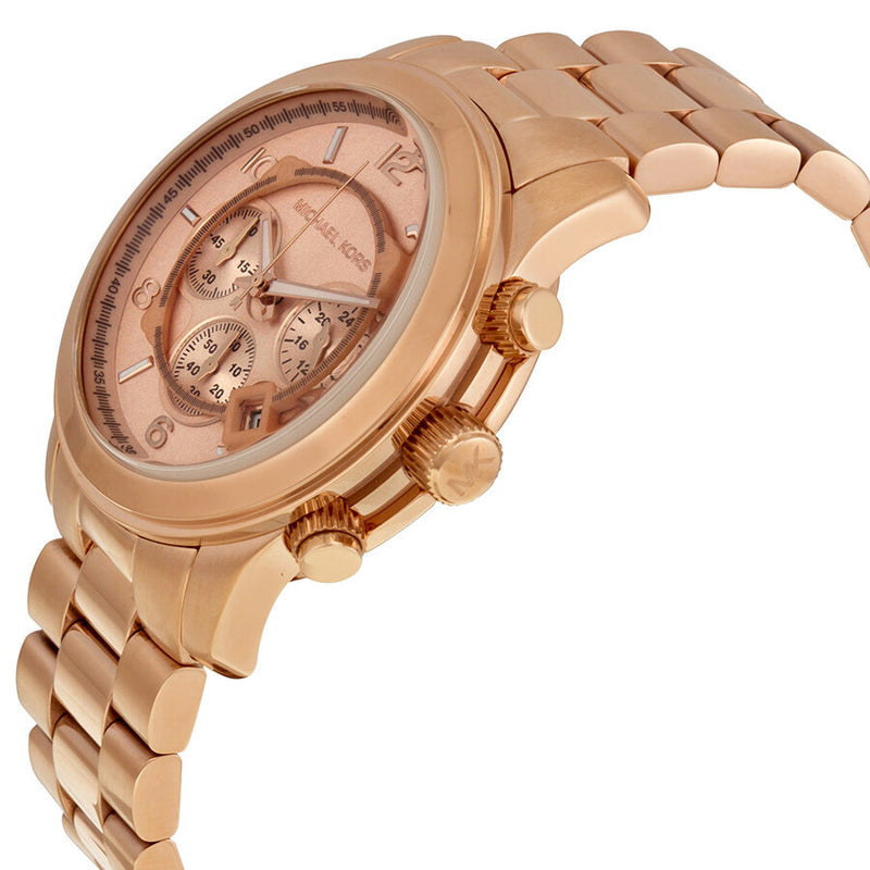Michael Kors Runway Chronograph Rose Gold Dial Rose Gold Steel Strap Watch for Men - MK8096 Buy Now By Michael Kors