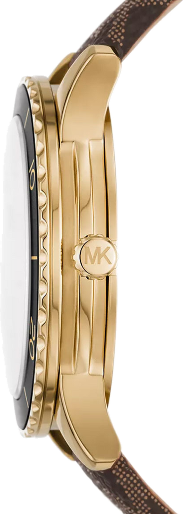 Michael Kors Runway Quartz Black Dial Brown Leather Strap Watch For Women - MK6979 Buy Now By Michael Kors