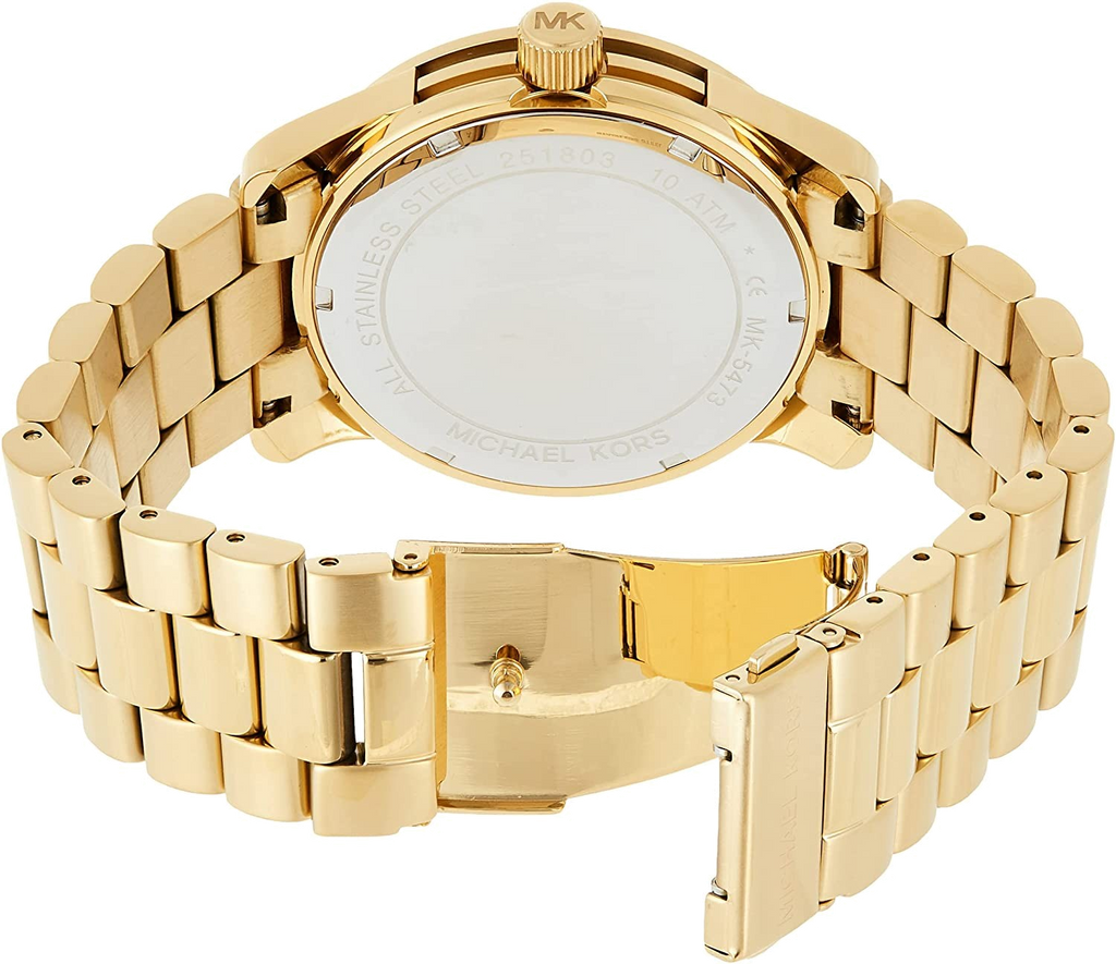Michael Kors Runway Gold Dial Gold Steel Strap Watch for Women - MK5473 Buy Now By Michael Kors