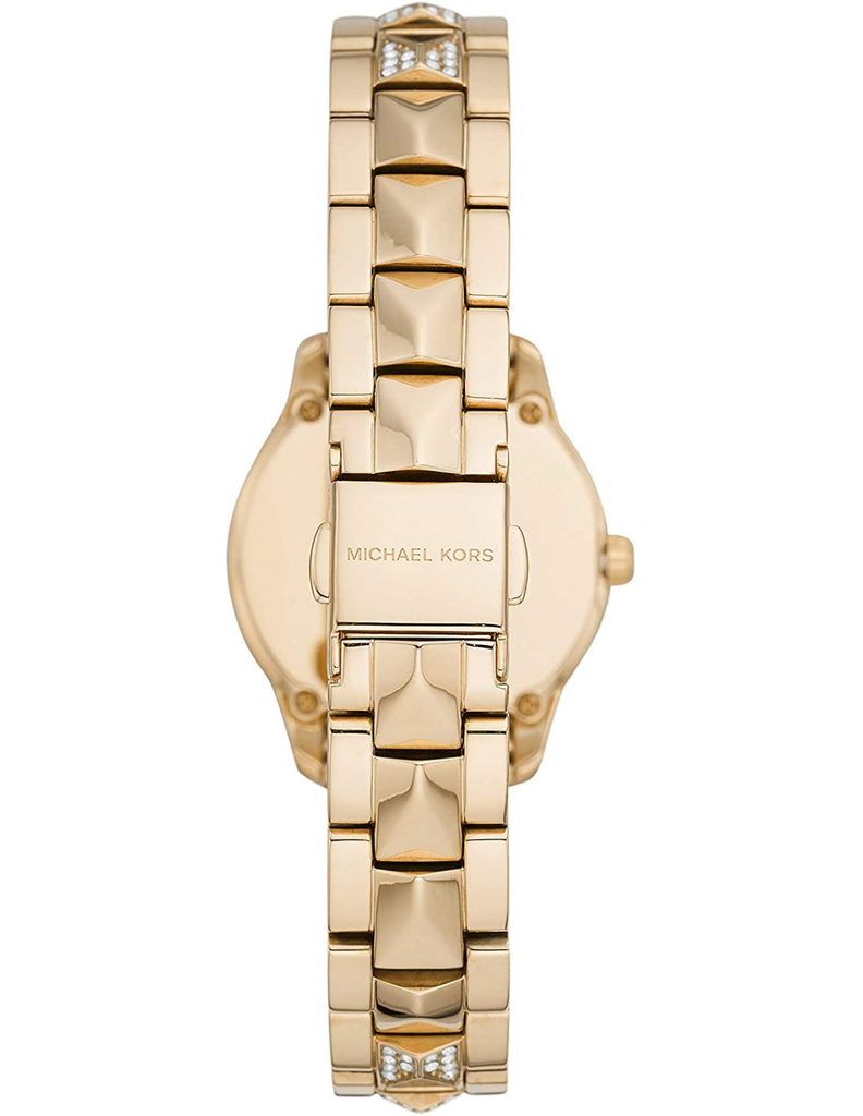 Michael Kors Runway Mercer Analog Brown Dial Gold Steel Strap Watch For Women - MK6855 Buy Now By Michael Kors