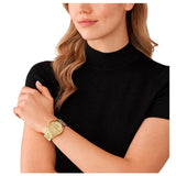 Michael Kors Runway Chronograph Gold Dial Gold Steel Strap Watch For Women - MK7323 Buy Now By Michael Kors