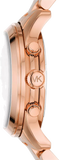 Michael Kors Runway Chronograph Pink Dial Rose Gold Steel Strap Watch For Women - MK7352 Buy Now By Michael Kors