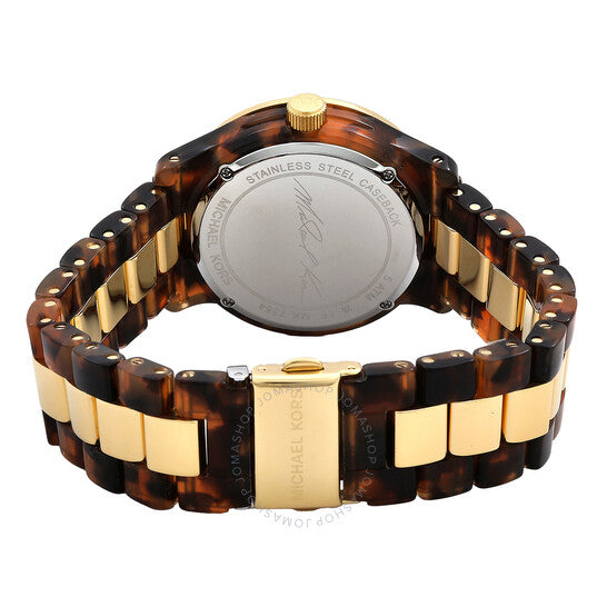 Michael Kors Runway Three-Hand Brown Dial Two Tone Steel Strap Watch for Women - MK7354 Buy Now By Michael Kors