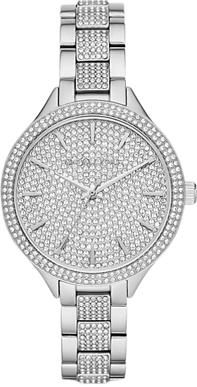 Michael Kors Runway Crystals Silver Dial Silver Steel Strap Watch for Women - MK3822 Buy Now By Michael Kors