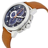 Michael Kors Ryker Chronograph Analog Blue Dial Brown Leather Strap Watch For Men - MK8518 Buy Now By Michael Kors