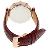 Michael Kors Sawyer Maroon Dial Maroon Leather Strap Watch for Women - MK2426 Buy Now By Michael Kors