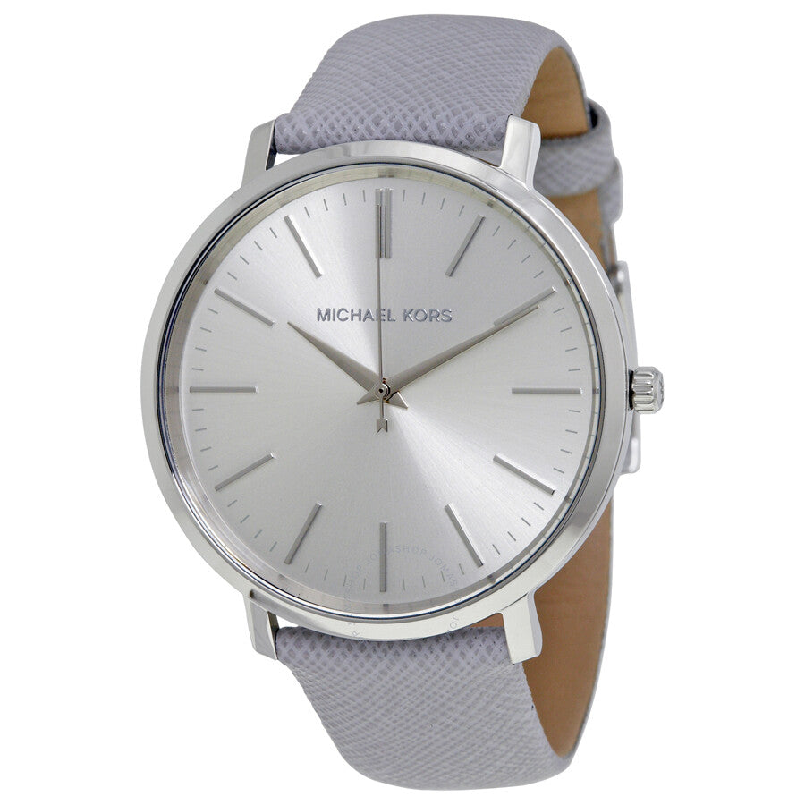 Michael Kors Jaryn Quartz Silver Dial Grey Leather Strap Watch For Women - MK2470 Buy Now By Michael Kors