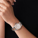 Michael Kors Lennox Three Hand Quartz Silver Dial Two Tone Steel Strap Watch For Women - MK6989 Buy Now By Michael Kors