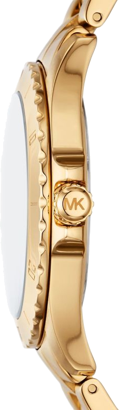 Michael Kors Everest Three-Hand Black Dial Gold Steel Strap Watch For Men - MK9078 Buy Now By Michael Kors