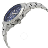 Michael Kors Slim Runway Chronograph Blue Dial Grey Steel Strap Watch For Men - MK8987 Buy Now By Michael Kors